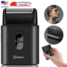 Hatteker Men's Foil Travel Shaver Electric Beard Razor POP-UP Trimmer For Gift