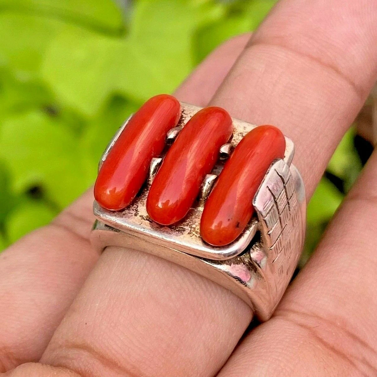 munt auteursrechten Geletterdheid Real Italian Red Coral Stone Ring Original Italian Red Coral Marjan Stone Ring | eBay munt auteursrechten Geletterdheid Real Italian Red Coral Stone Ring Original Italian Red Coral Marjan Stone Ring | eBay