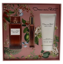 Oscar de la Renta New York 3pc Gift Set For Women100ml EDP+10ml EDP+100ml