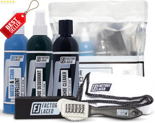 Sneaker Care Kit Shoe Cleaner Spray Brushes Towel Leather Suede Mesh - US