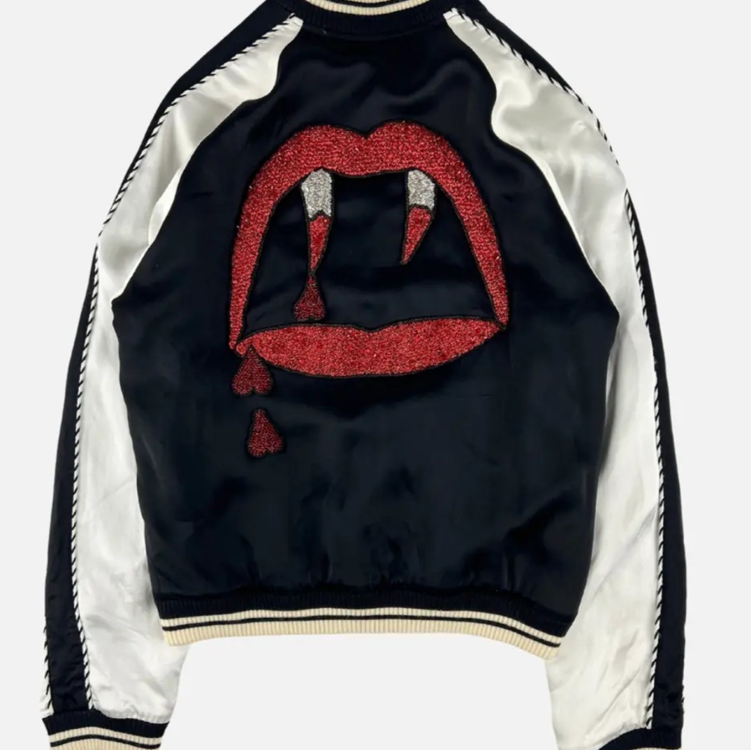Saint Laurent Giacca Lustro Sangue Parigi Souvenir Bomber Hedi Slimane SS14 36