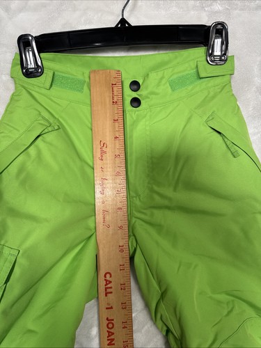 Slalom Kids Unisex Sm Ski 6/7 Pants Bright Green Snowboarding Outdoor Sledding - Picture 8 of 17