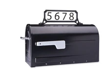 L Mailboxes 3460b Manhattan Address Plaque Small Black