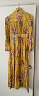 Zimmermann Zinnia Floral-print Linen Maxi Dress in Yellow AUS Size 3