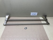 24" Brushed Nickel Wall Mounted Double Towel Bar Bathroom- Square Tube