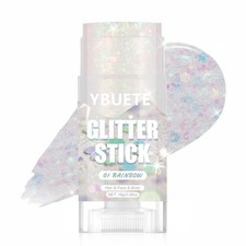 Rainbow Face Body Glitter Stick for Makeup, Hair, Festive Parties