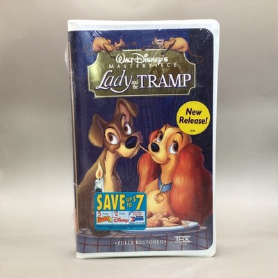 Walt Disneys Masterpiece Lady and the Tramp VHS - New and Sealed 1987 vtg