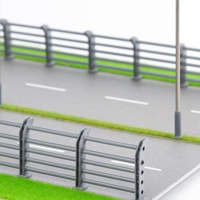 Für HO Scale Layouts HO Scale Leitplanke für Eisenbahnszenen schlankes Design