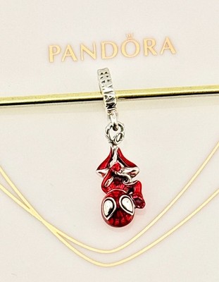 Neu 100% Original Pandora x Marvel Hanging Spider-Man Dangle Charm 792323C01