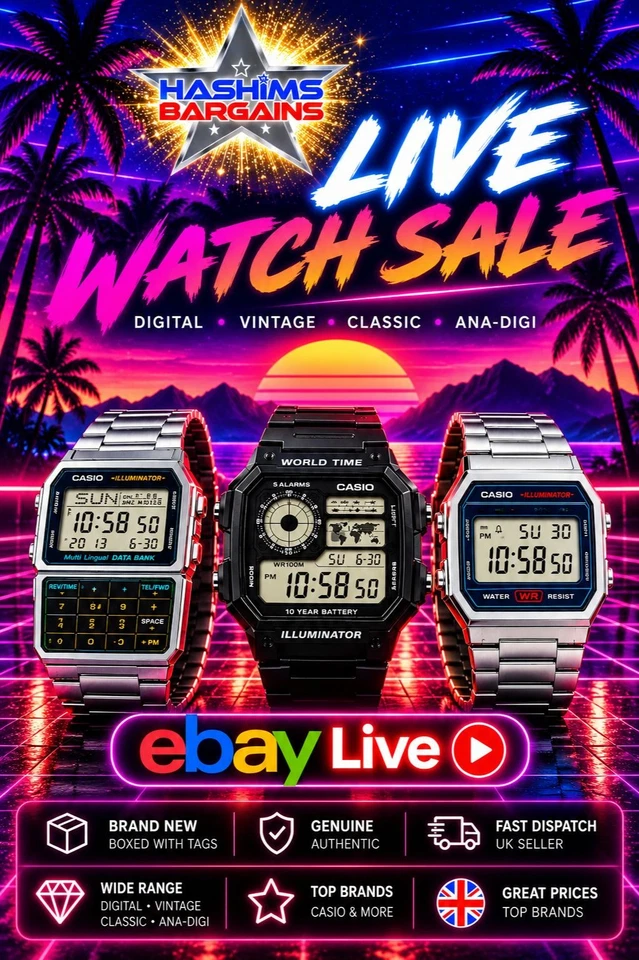LUXURY, VINTAGE & CLASSIC WATCHES⌚CASIO CITIZEN G-SHOCK✨ONE TIME POSTAGE!💫