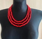 Ukrainian Handmade Jewelry Wood Necklace, Gerdan,  Ukraine