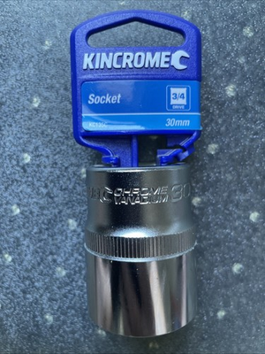 #ad KINCROME Standard Socket 3 4quot; Drive. 30mm Metric KC135C . NEW. Free Post AU $24.90