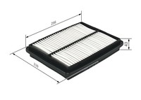 Bosch Luftfilter 1 457 433 037 Filtereinsatz FüR Ta Vitara Td Suzuki Et Samurai