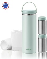 Breastmilk Cooler 20oz 2pcs Stainless Steel Portable Papablic Innovative Safe