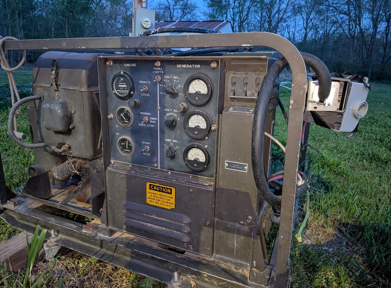 MEP-017A 5kw Military Generator Gas Onan Div. of Studebaker  5kW Single/3-Phase