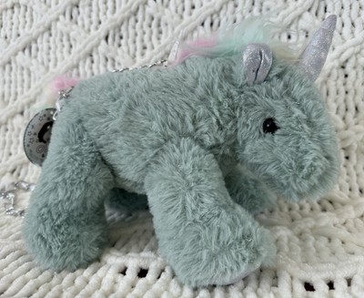 Olly And Me Unicorn Bag With Tags Aqua Color Child Plush Purse With Chain