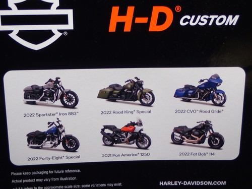 2022 FAT BOB 114 HARLEY DAVIDSON MOTORCYCLE MAISTO SERIES 43 1/18 DIECAST MODEL - Picture 6 of 6