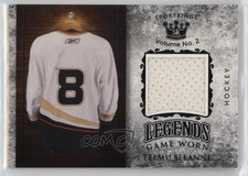2021 Sportkings Volume 2 Legends Game Worn Materials Black Teemu Selanne HOF pu3