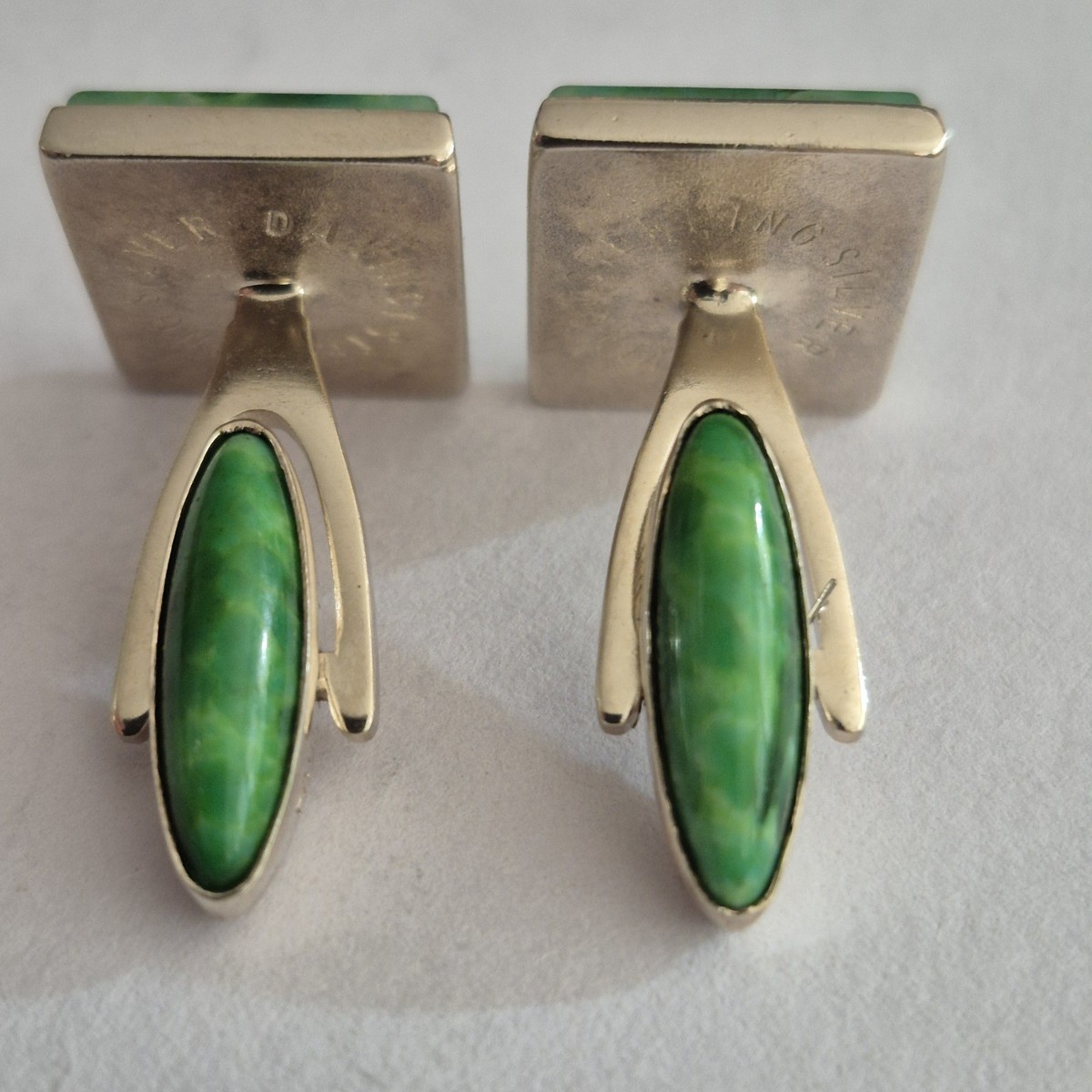 Davinci Sterling Silver Turquoise  Cufflinks View 3