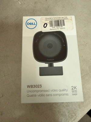 OB Dell 2K QHD 1440P HDR Webcam WB3023 Face Detection, Noise Reduction