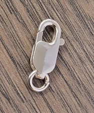 One Sterling Silver 16mm Lobster Claw Clasp DB1Z
