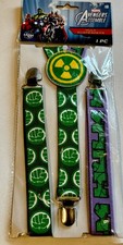 Hulk Suspenders Marvel Avengers Assemble Amscan Adult Novelty Costume Accessory