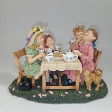 Prayers and Promises Tea for Two Figurine by Demdaco #4160