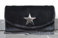 ESPRIT borsa da sera borsa a tracolla catena a maglie nera vellutata