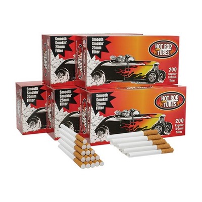 Hotrod Tubes Regular 100mm Size Cigarette Filter Tubes 200/Pack: 1000 Tubes