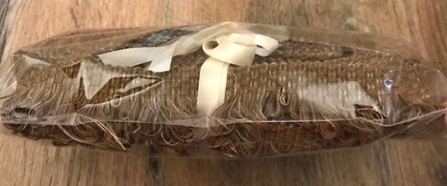 TAPIZADO CORTINA RIBETE VINTAGE CONSOLA TRENZA FESTONEADA (8 YARDAS) DOS TONOS MARRONES Foto 4 de 4