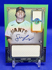 Sammy Long 2022 Triple Threads Emerald 39/50 Patch Auto RC San Francisco GIants