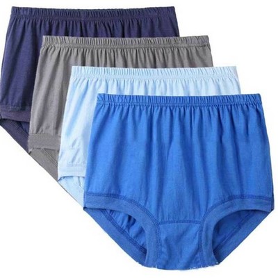 Men Briefs Cotton Underwear Old School Vintage Style Stretch High Waist Panties