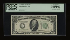 DBR 1934-D $10 St. Louis Fr. 2009-H PCGS 30 PPQ Serial H12286905B