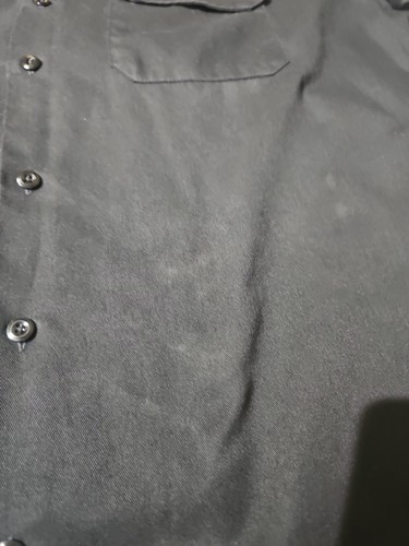 Dickies Shirt Mens 2XL XXL Black Workwear Skate Button Down Casual Flap Pockets - Picture 6 of 12