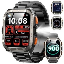 Neueste W80PRO GPS Position Smartwatch Robuste Smartwatch Taschenlampe / …