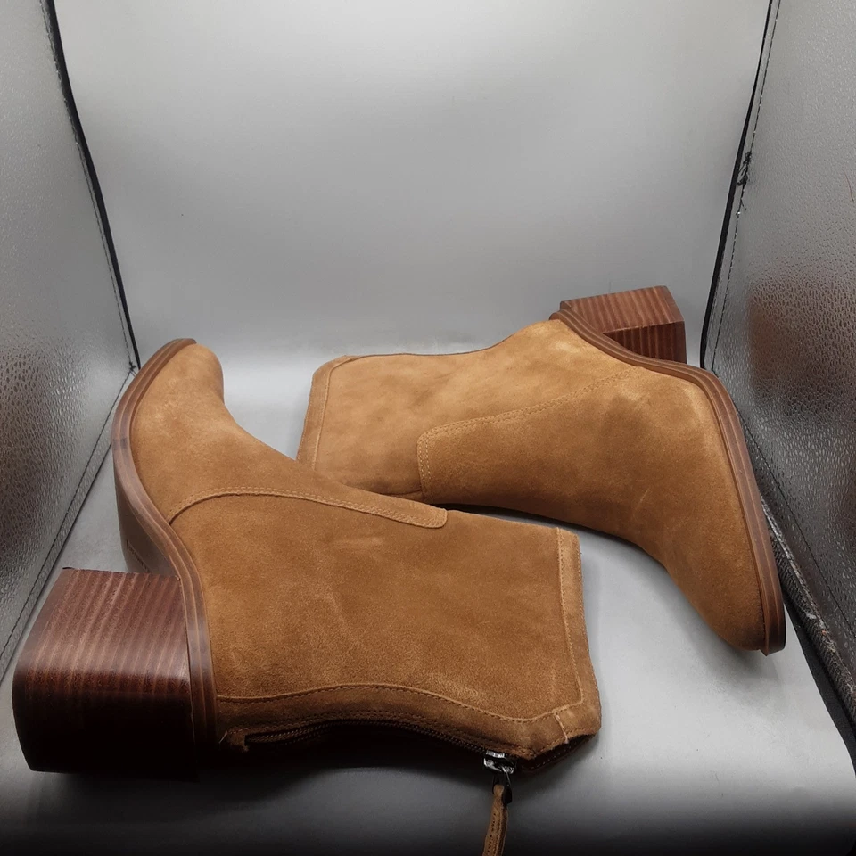 Женские сапоги Vince Camuto Kortimy 7,5 М коричневые мускатный орех замшевые средний стержень A153 - Изображение 4 из 4