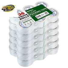 Clear Packing Tape, 36 Rolls Heavy Duty Packaging Tape for Shipping Packaging Mo