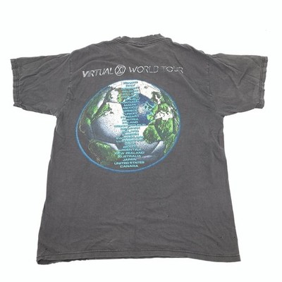 1998年IRON MAIDEN VIRTUAL WORLD TOUR Tシャツ Vintage 1998 Iron Maiden Virtual World Tour T-Shirt XL Mens Black