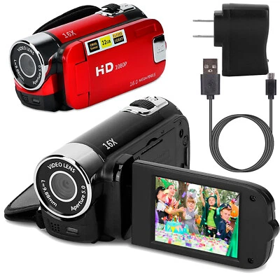 INOVA 1080P HD Kids Camcorder Digital Video Camera 16x Zoom DV YouTube Vlogging Camera