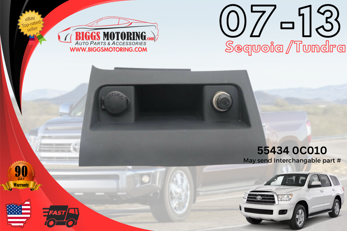 2007-2013 Toyota Sequoia Tundra Center Console Storage