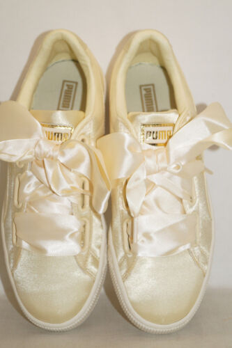 PUMA Basket Heart Satin Summer EU 37 UK 4 gelb gold weiss 365662-02 Damen WMNS - Bild 7 von 10