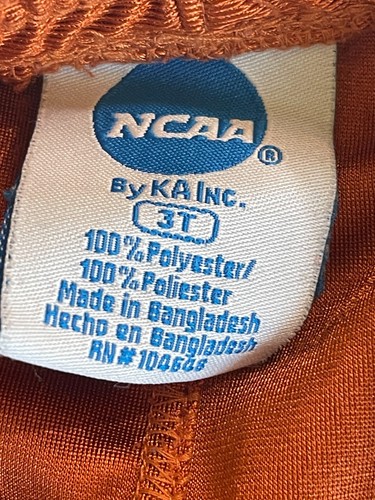 NCAA Texas Longhorns Joggers Mens Burnt Orange Sweatpants Wear Size 3T - Picture 4 of 5