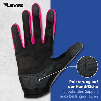 MTB Handschuhe Gel Mountainbike Fahrrad BMX Sommer Fahrradhandschuh Damen  Levaz | eBay.de