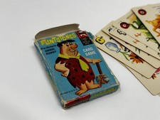 Vintage 1961 FLINTSTONES 1960's Ed-U-Cards Pre-Historic Animal Rummy Card Game