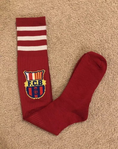 FC Barcelona Soccer Socks Fit Teenage To Adult Brand New Good Quality Socks - Picture 4 of 4