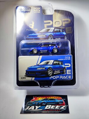 ポップレース 1/64 パンデム シビック EG6 v1.5 メタリックブルー POP RACE x Enigma 1/64 Pandem Civic EG6 v1.5 Metallic Blue