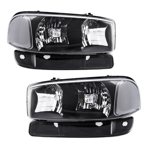 2x Front Headlight AssemblyFits 2000-2006 GMC Yukon/Yukon XL 1500 Sierra 1500 - Picture 15 of 15