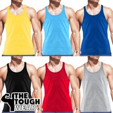 Gym Singlets - Men's Tank Top for Bodybuilding and Fitness - 6col Stringer