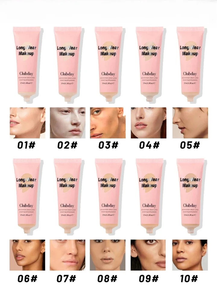 Long Wear Makeup Pore Minimizer Sebum Controls Mooth Liquid Coverage Foundation - Image 3 of 4