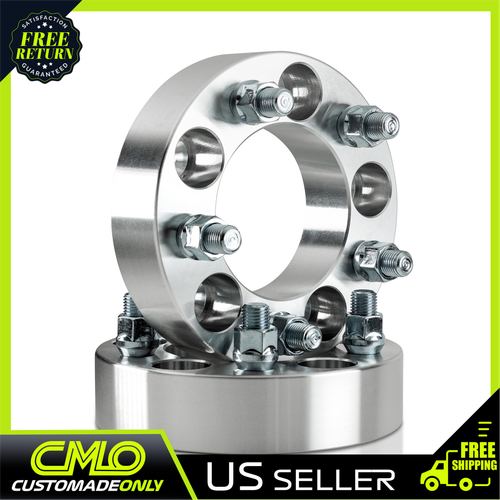 2-Piece Forged Wheel Adapters - Convert 5x135 To 5x114.3 (5x4.5), 25mm Thick, 14x2.0 Threads